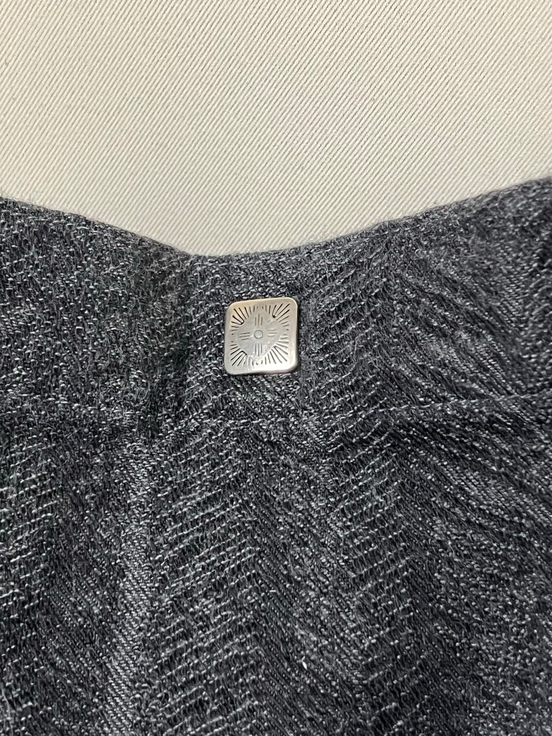 캐피탈 12oz 맥파이 데님 메디슨 백 블랙 L 상품이미지5