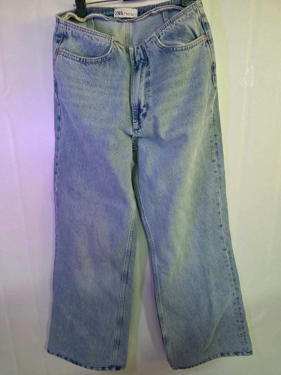ZARA 연청 와이드 데님 팬츠/ EUR 36/총장99/허리38 상품이미지1