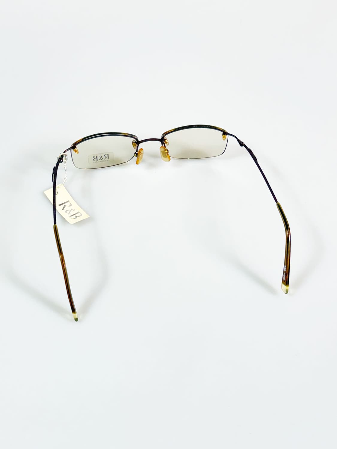 R&B EYEWEAR 무테 스퀘어 메탈 프레임 빈티지 안경 상품이미지5