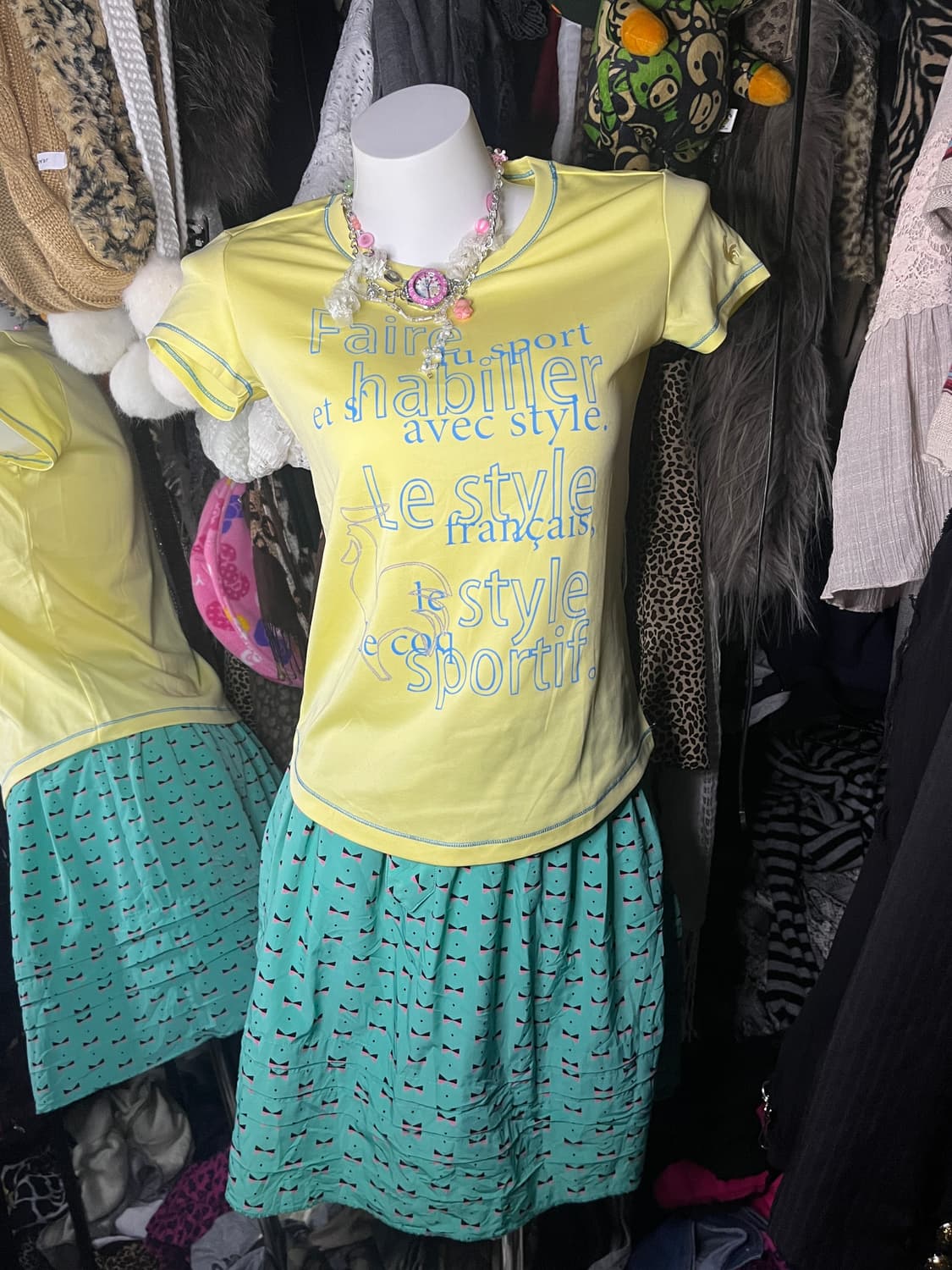 세실맥비 y2k 복고 민트 벨트 스커트 상품이미지1