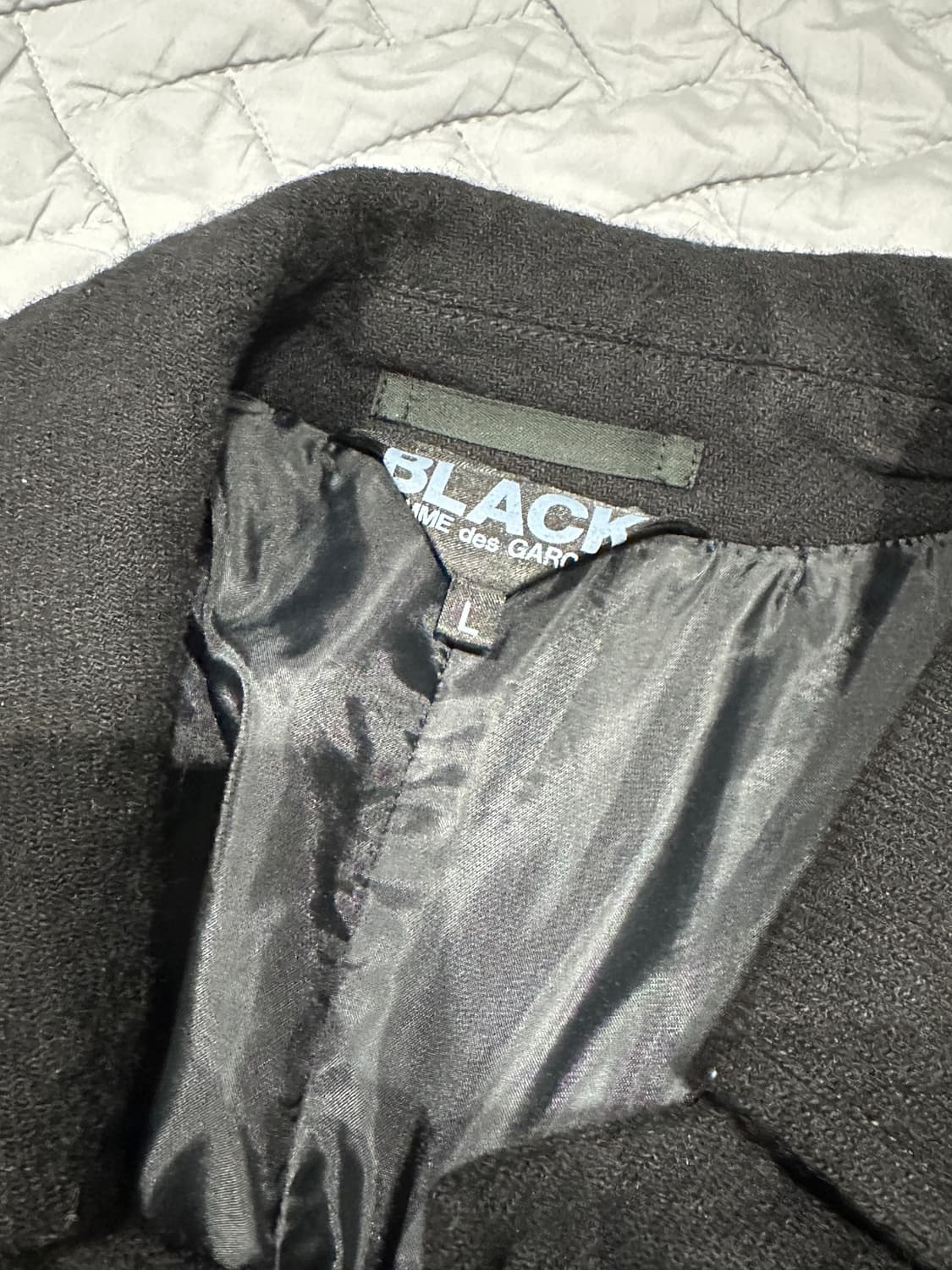 꼼데가르송 블랙 울코트 상품이미지4