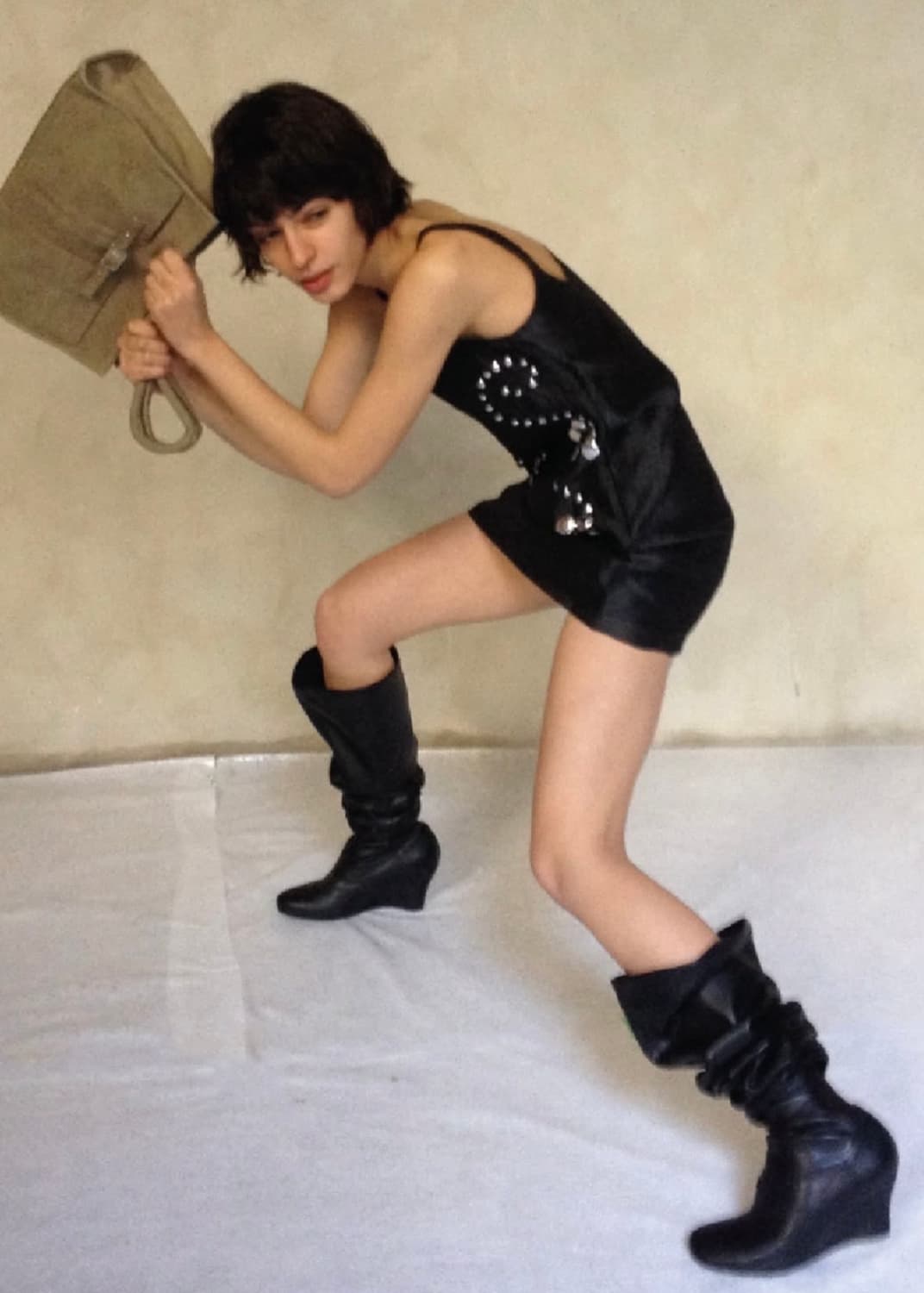 [XS,S,M]기마구아스 Claude 스터드 미니 드레스 상품이미지6