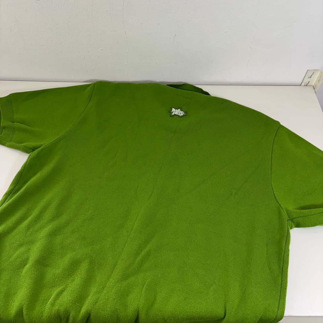 L-XL 2 아크매드라비 루즈오버핏 레터링 카라넥 니트자켓 상품이미지3