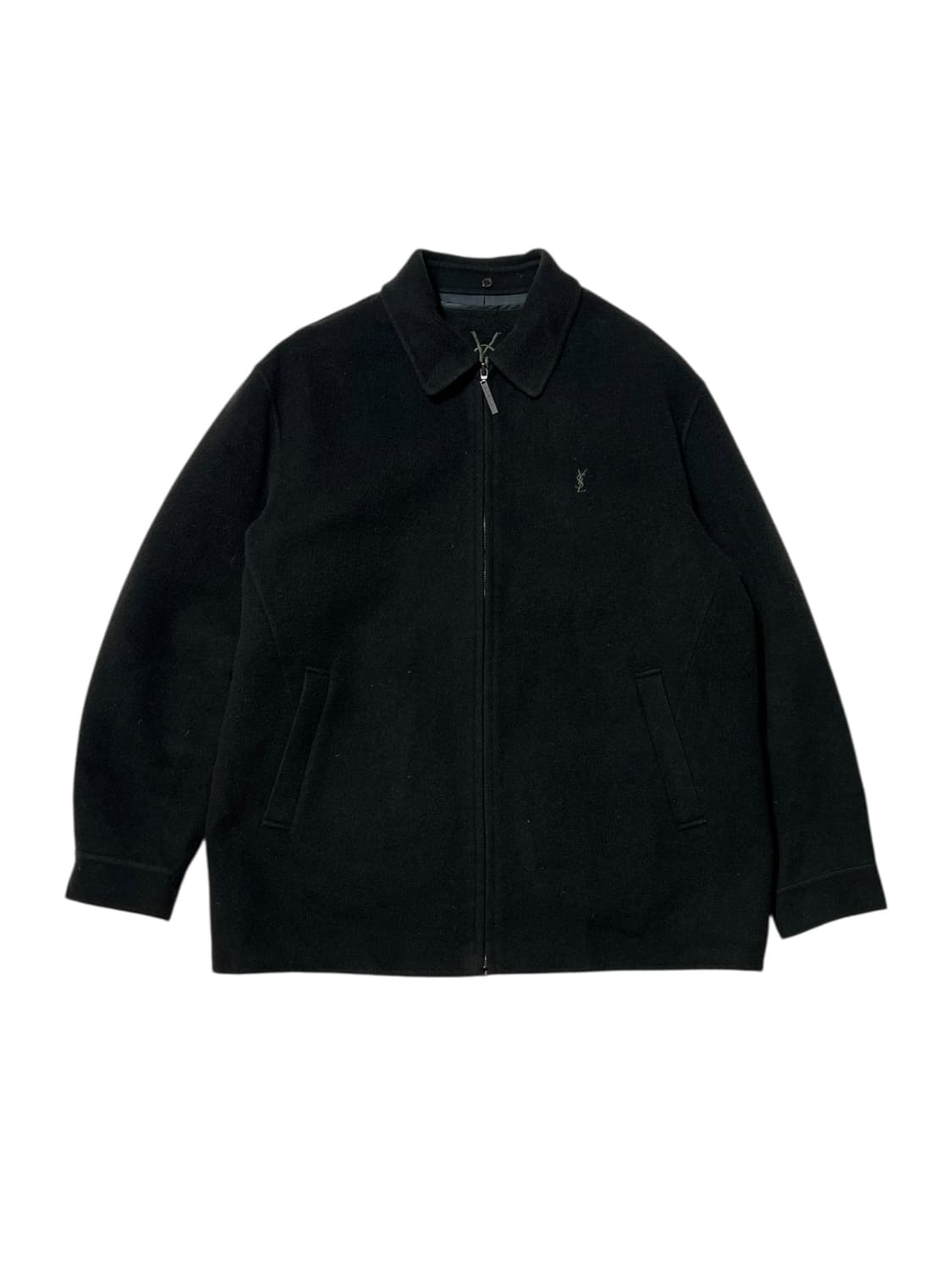 입생로랑 울 블루종 스윙탑 헤링턴 자켓 100 상품이미지1