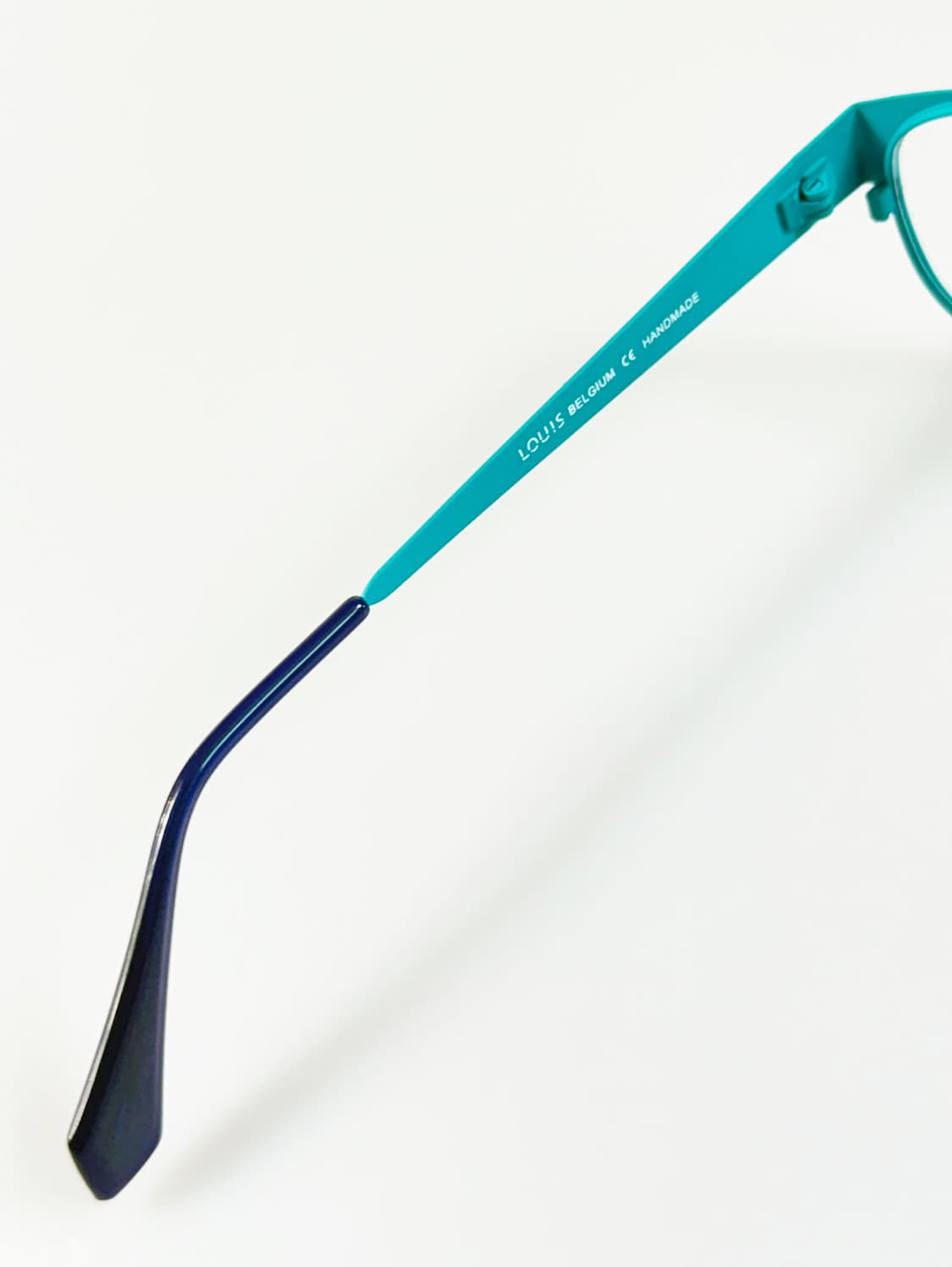 유럽제 LOUIS BELGIUM 블루 메탈 스퀘어 빈티지 안경 상품이미지7