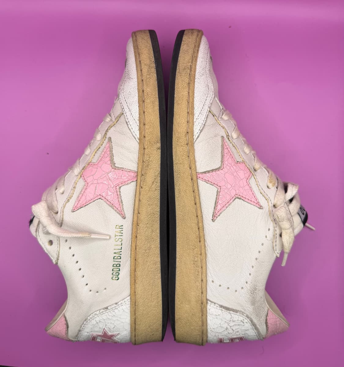 골든구스 볼스타 화이트 핑크 스파클 (Ball Star) 상품이미지5