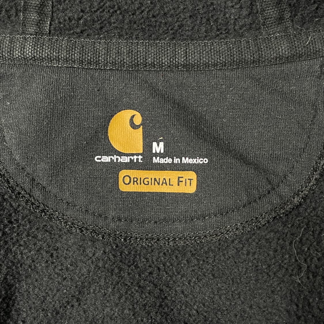 CARHARTT 칼하트 빈티지 블랙 기모 후드 집업 A00843 상품이미지9