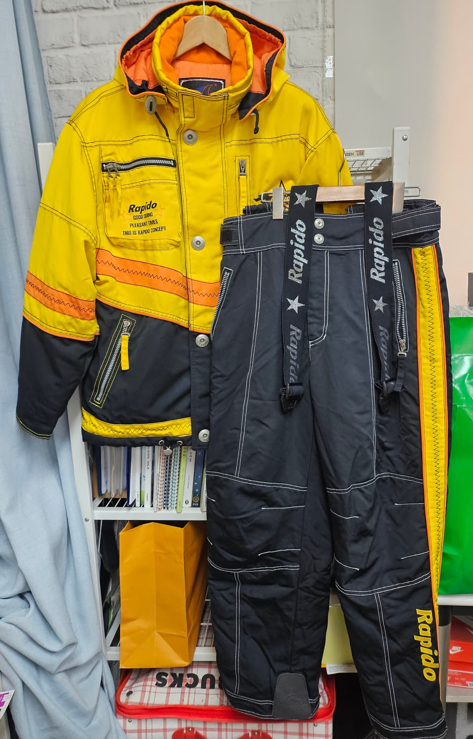 97년 무주 천주 라피도 빈티지 스키복 100/34 상하의세트 XD64 상품이미지2