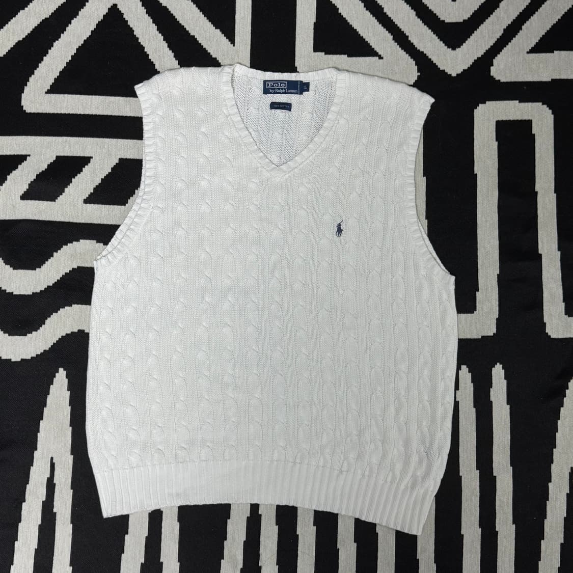 폴로랄프로렌 케이블 니트 베스트 L 상품이미지1