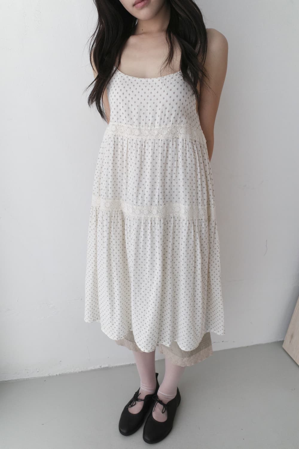 dot sleeveless one-piece 상품이미지6
