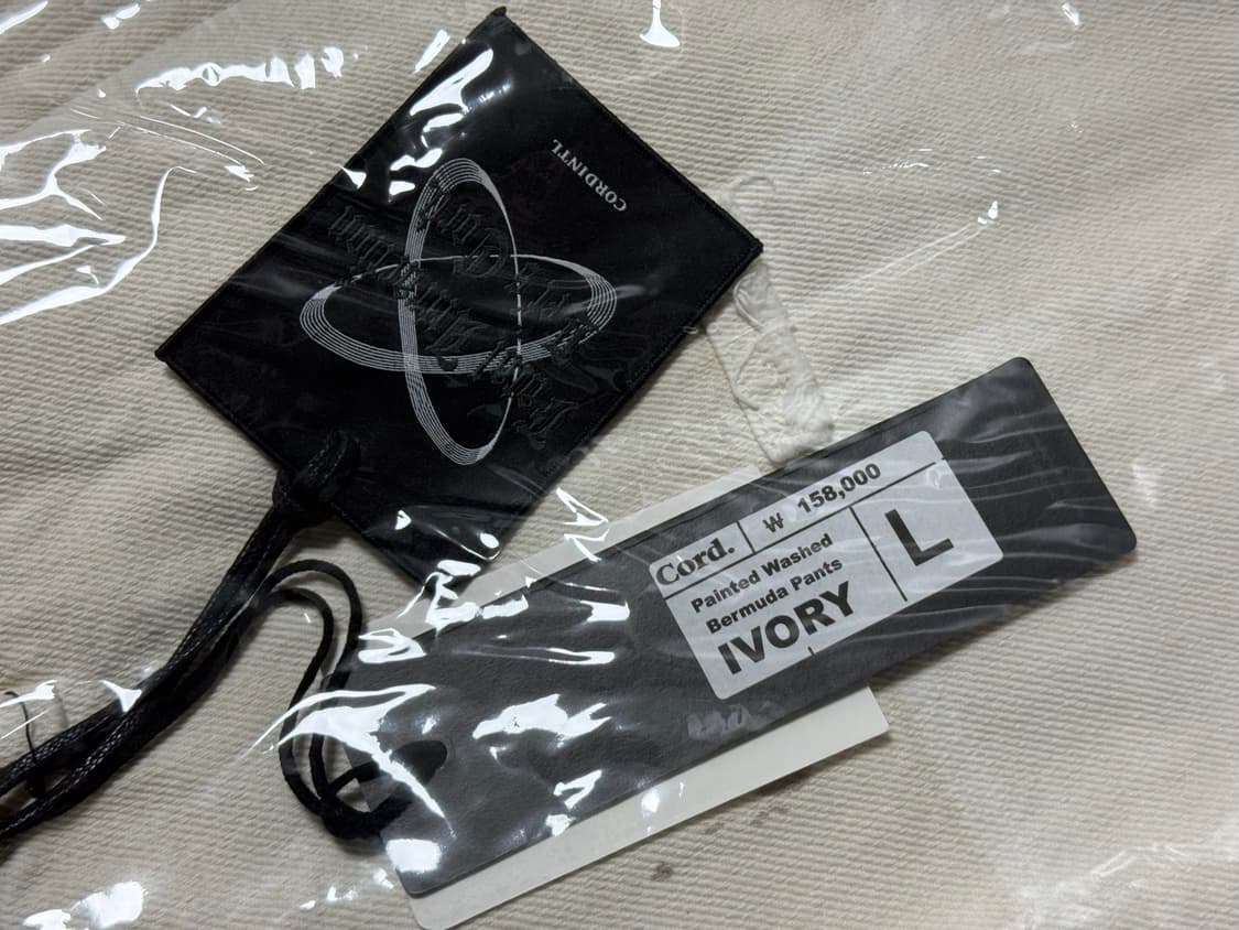 (새상품) CORD 코드 페인티드 워시드 버뮤다 팬츠 L 상품이미지8