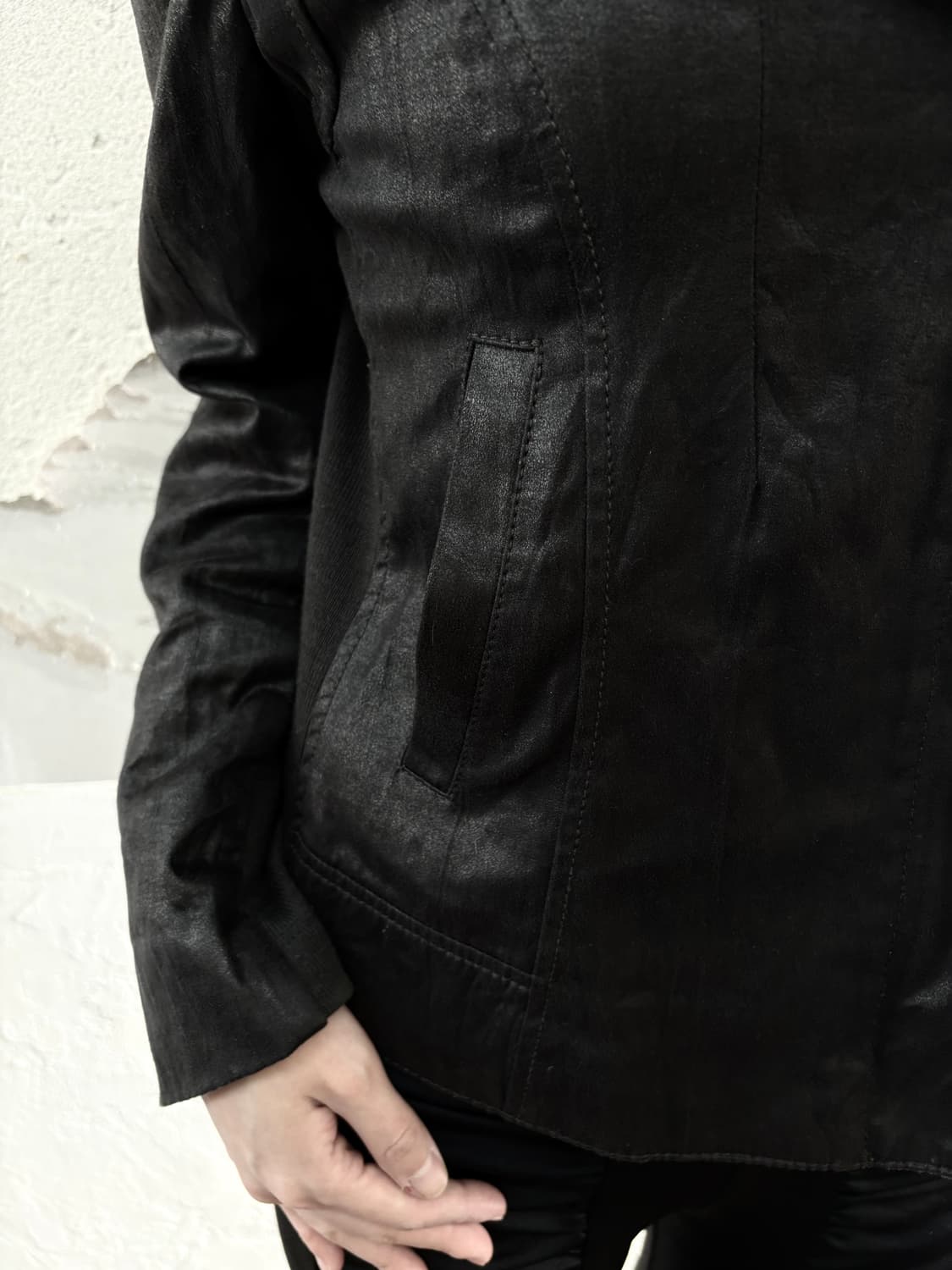 texture diagonal jacket 상품이미지3