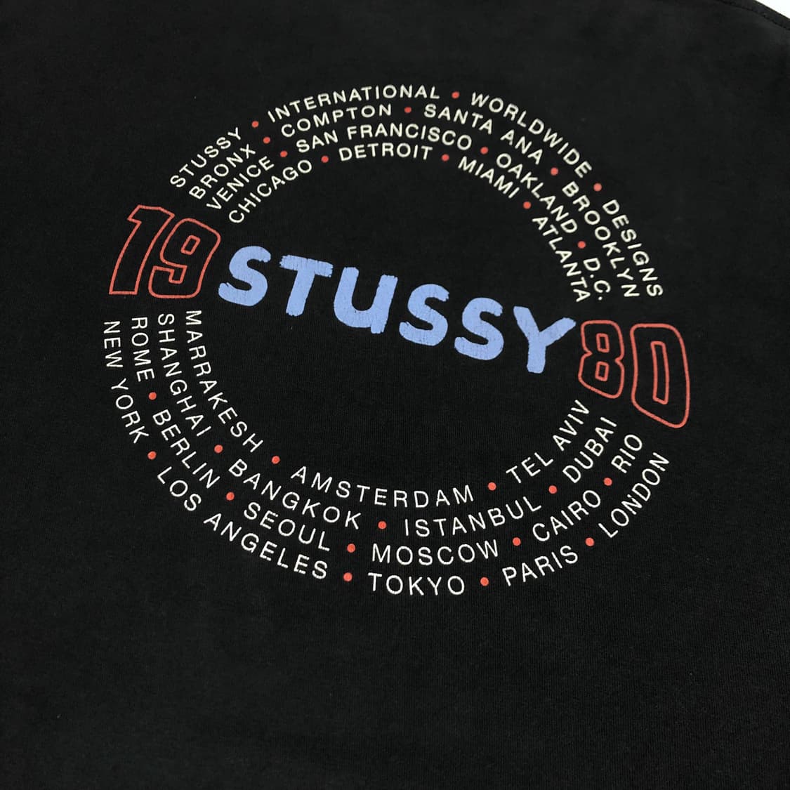 스투시 티셔츠 백프린팅 19 stussy 반팔 상품이미지2