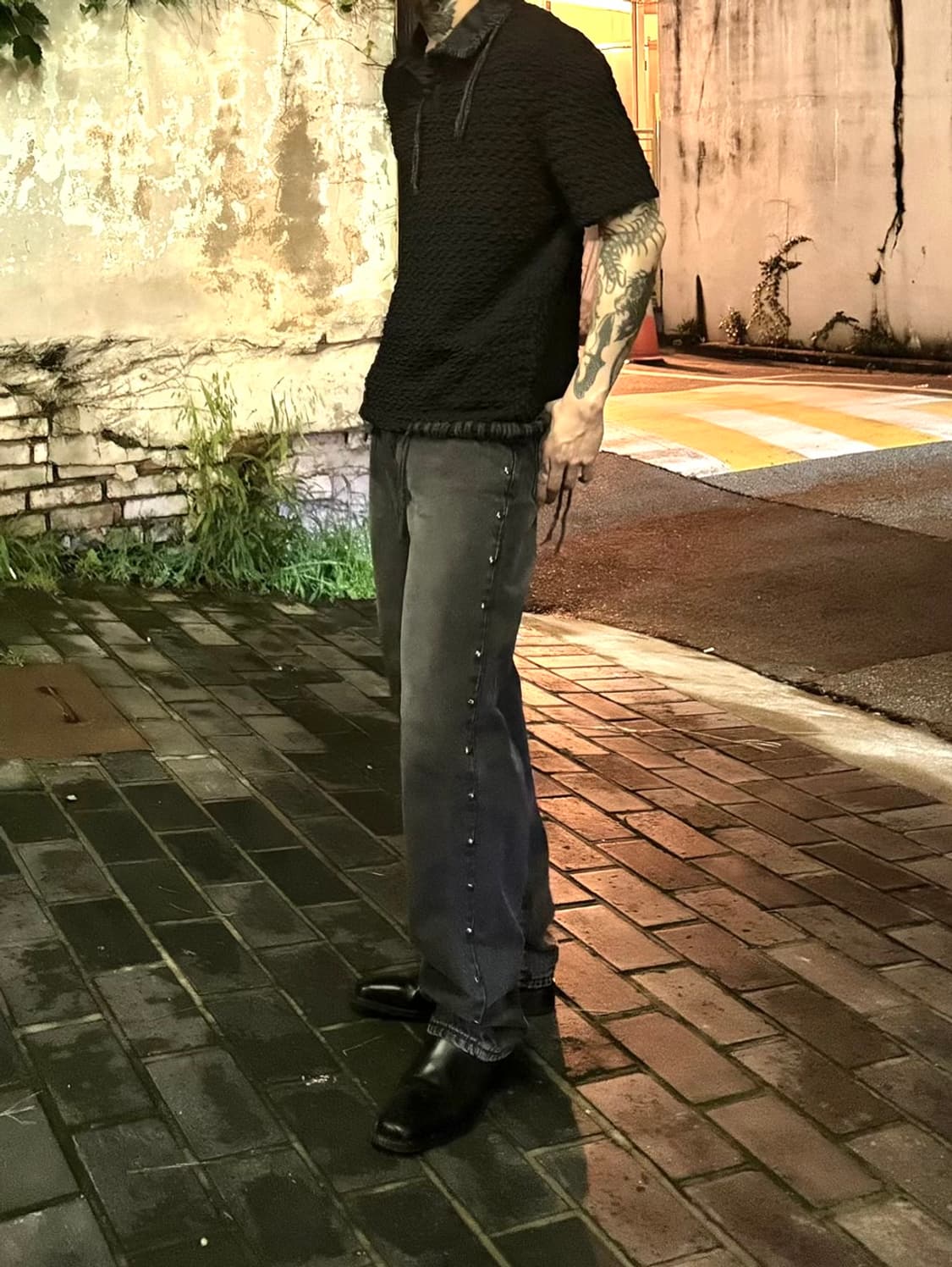 앤더슨벨 사파니트 블랙L 착샷o 상품이미지4