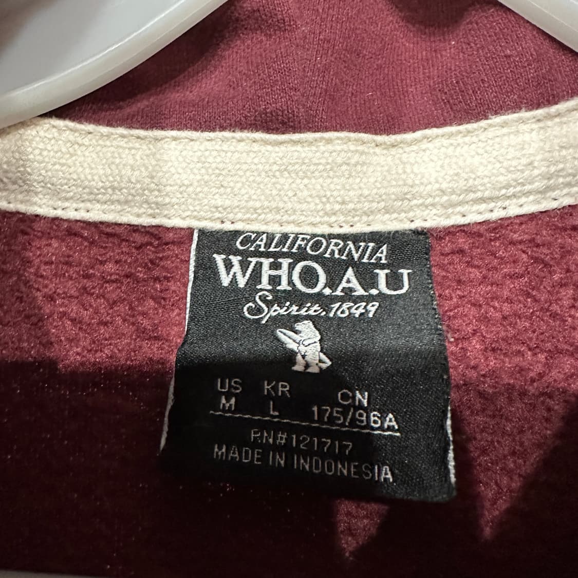 후아유 기모 후드집업 여성L 상품이미지3