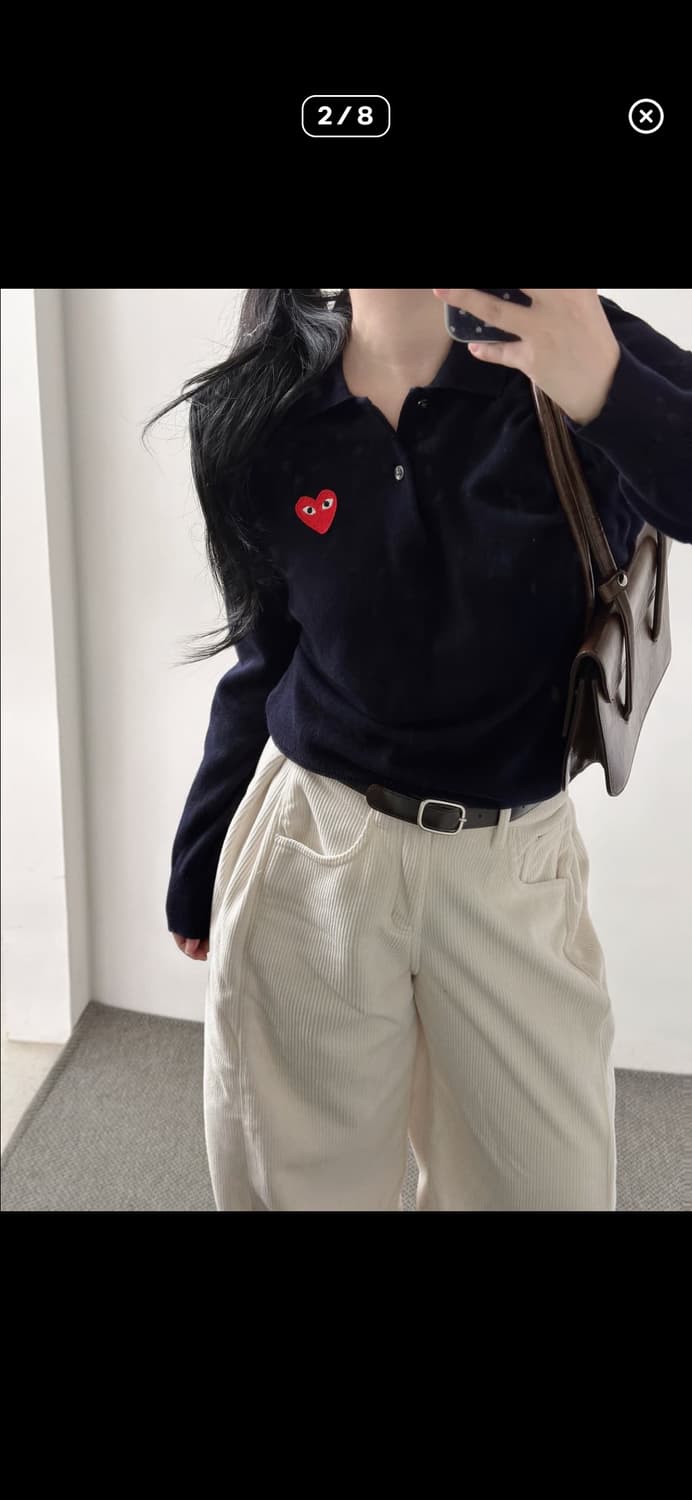 꼼데가르송 카라 니트 상품이미지7