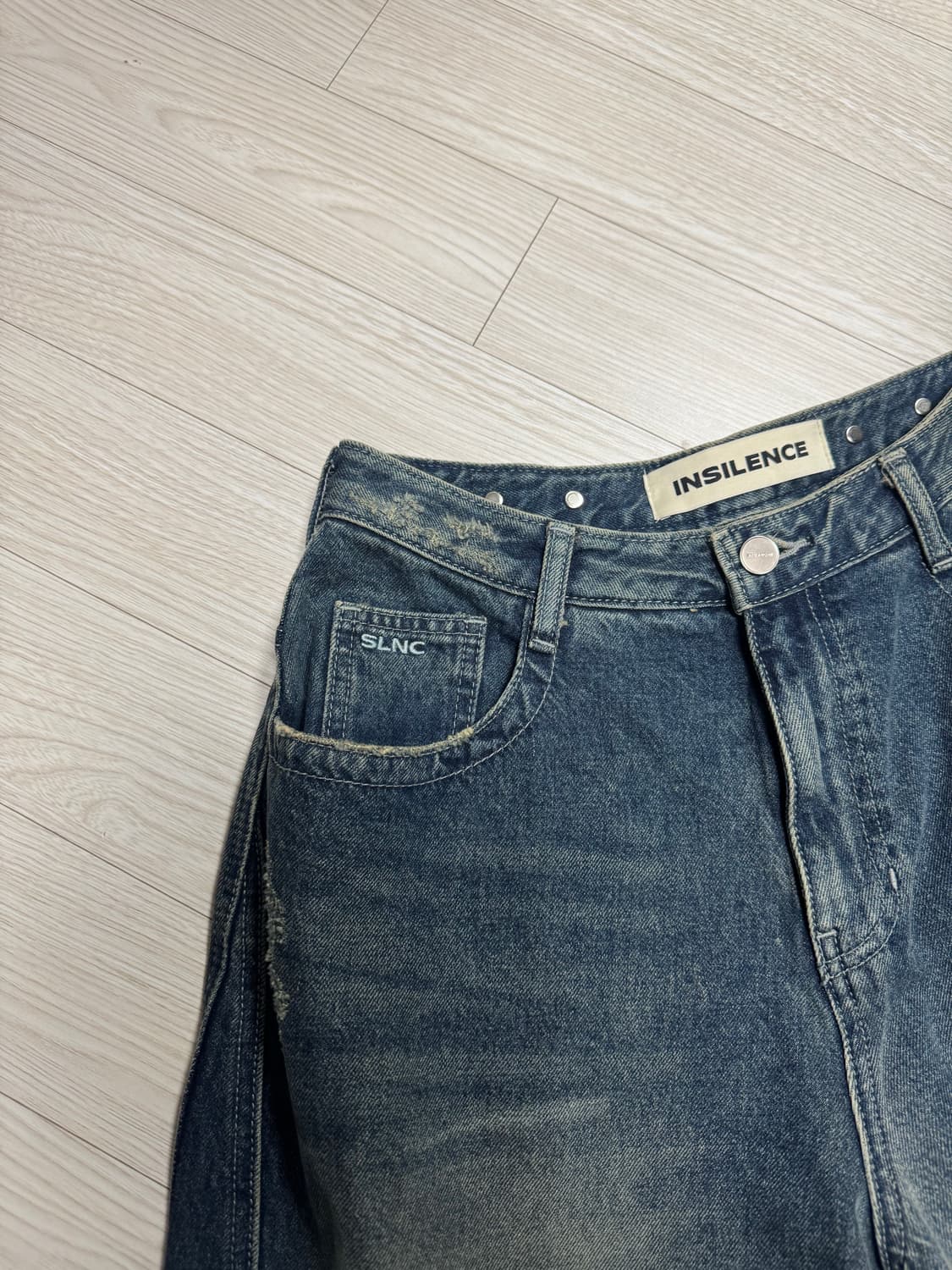 인사일런스 데님반바지 상품이미지3