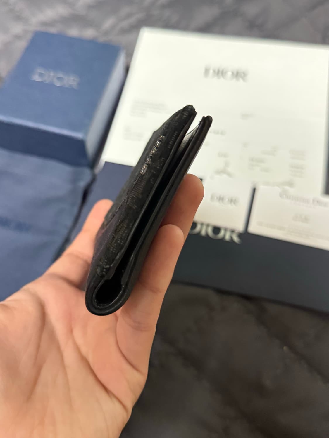 디올 25SS 오블리크 자카드 새들 오거나이저 블랙  상품이미지6