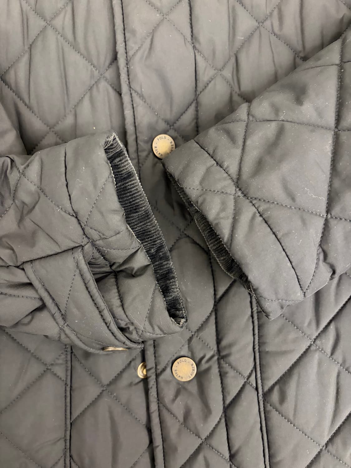 [XL 18-20] 폴로 랄프로렌 블랙 퀼팅 자켓 상품이미지5