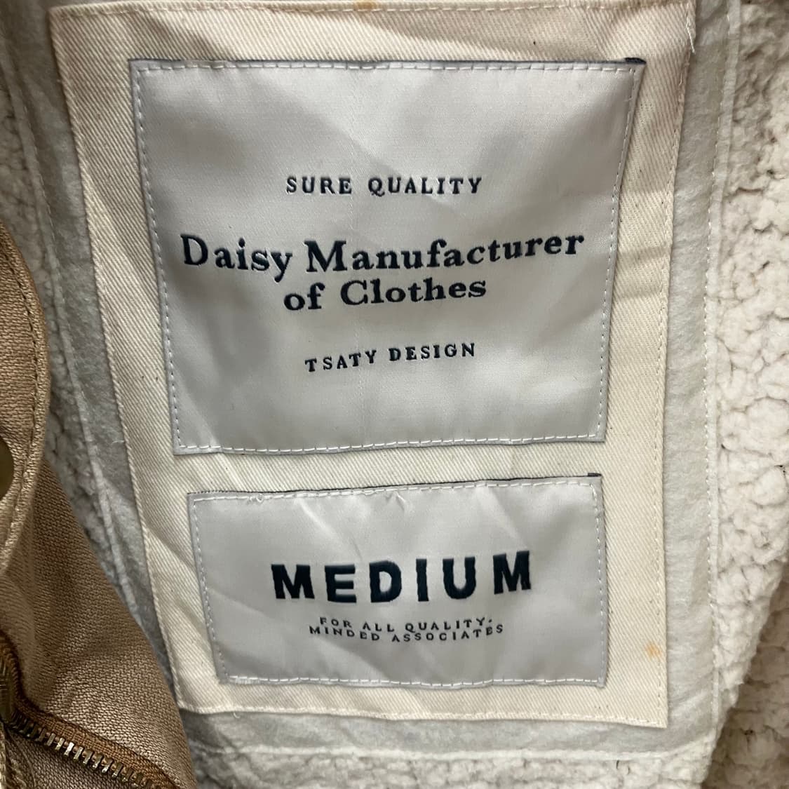 VTG 빈티지 배색 유틸리티 니트 하이넥 집업 블루종 M 상품이미지3