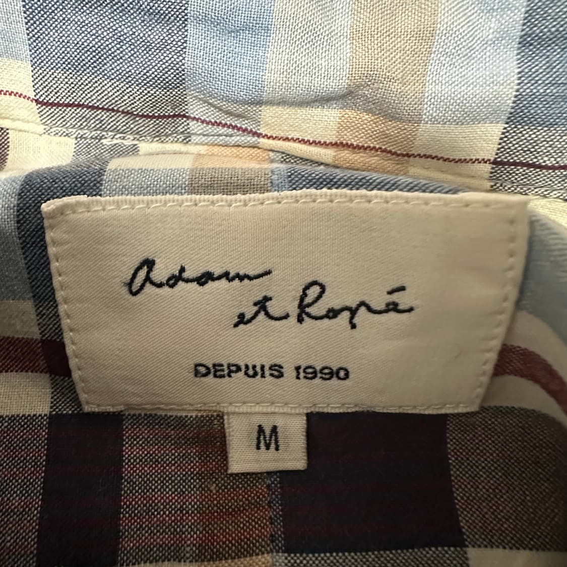 ADAM ET ROPE check shirt 상품이미지3