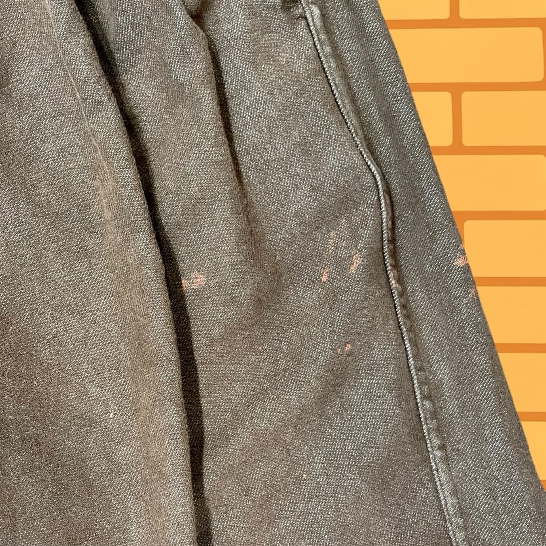 캐피디자인 투턱 와이드 데님 팬츠 (32) 상품이미지8