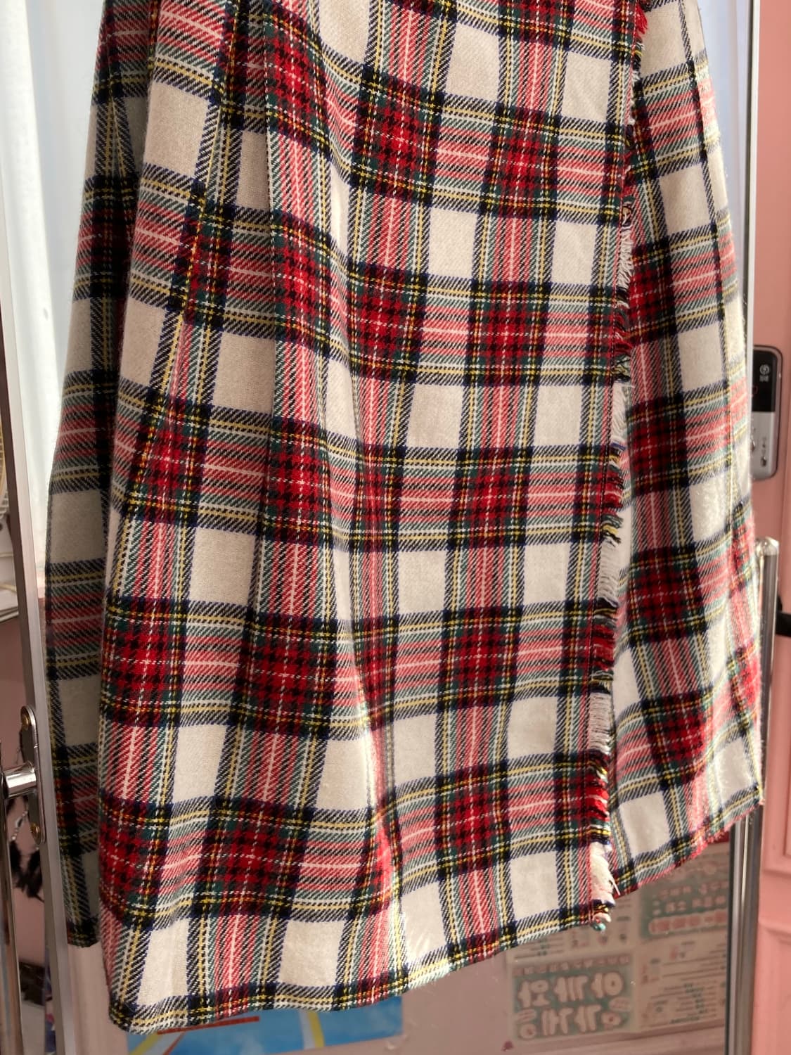 빔즈 beams 빈티지 체크 롱 랩스커트 상품이미지3