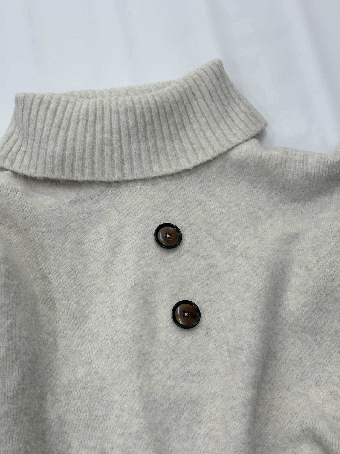 ❄️너닿 사와코 코디세트 ❄️하프넥 니트 롱 체크 스커트 그런지 겨울  상품이미지5