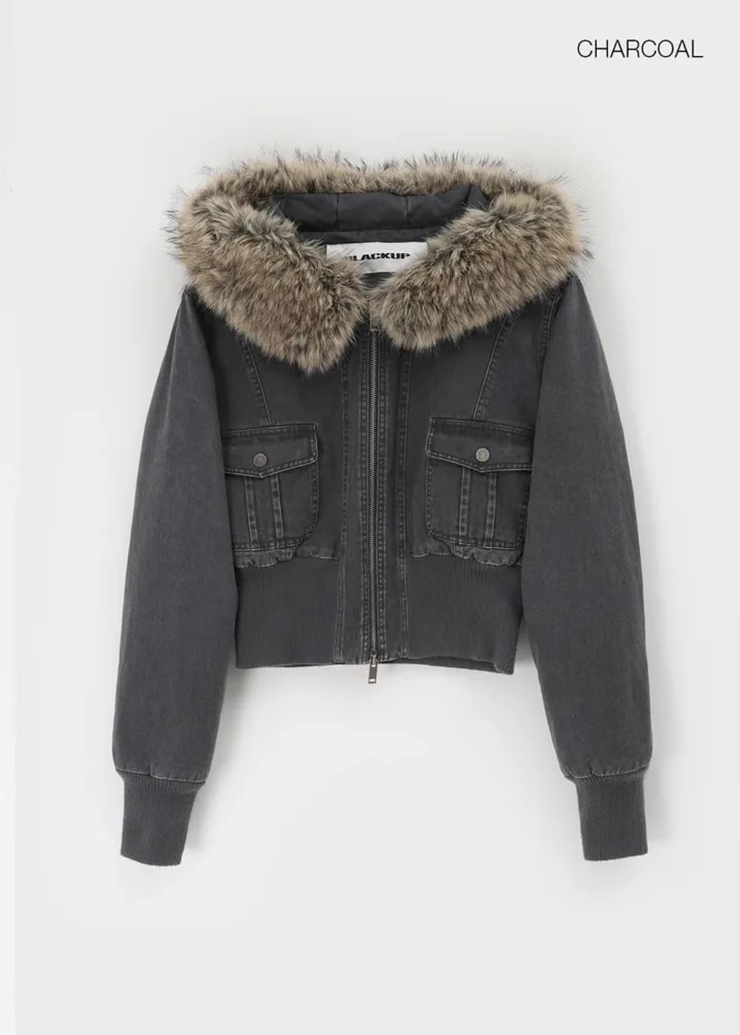 블랙업 쿠룸 퍼트리밍 워싱 후드 점퍼 판매 상품이미지1