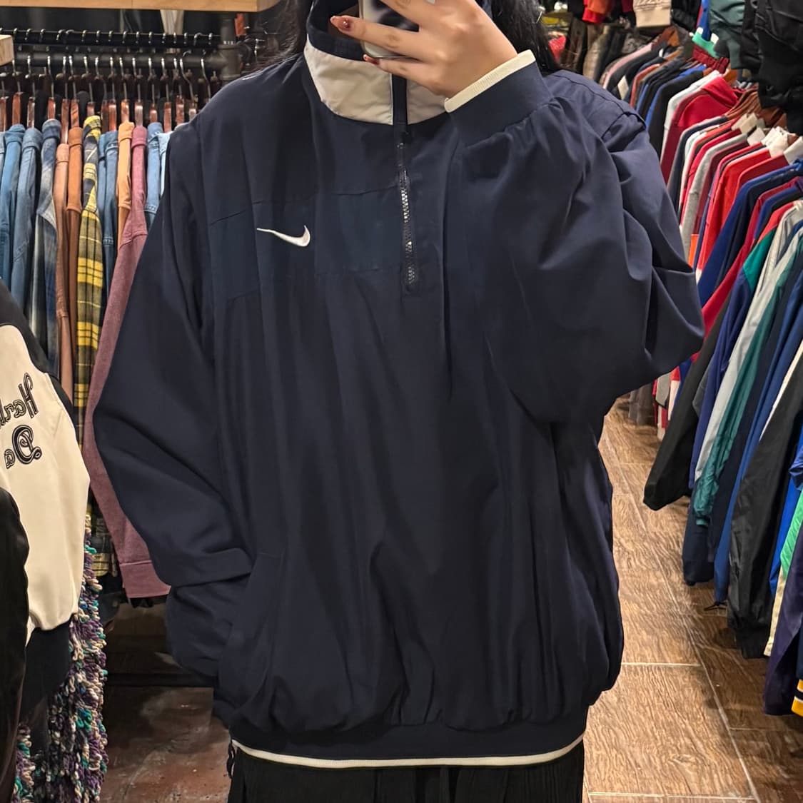 [HI] Nike 반집업 웜업 네이비 상품이미지2