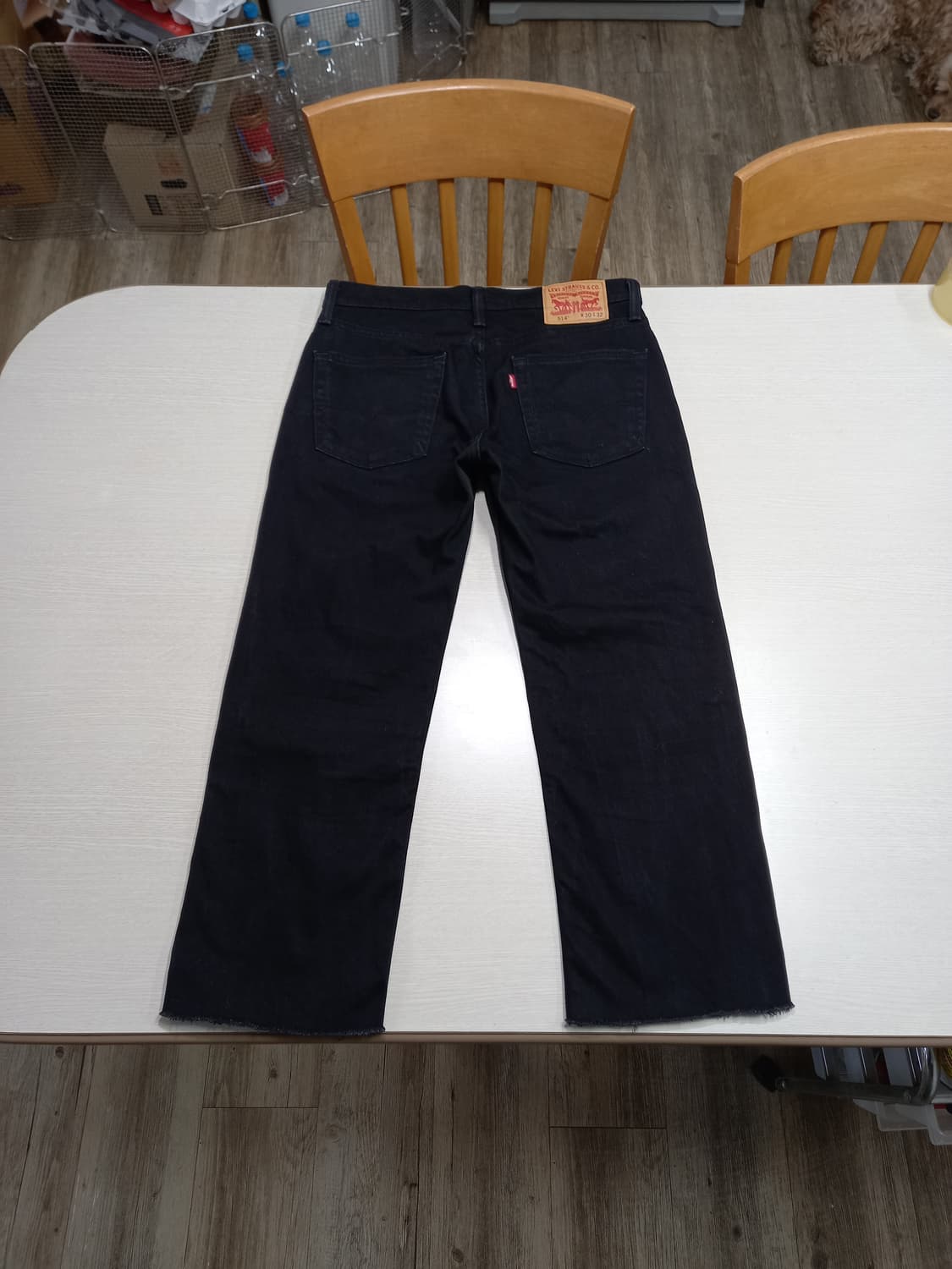 30 리바이스514 콜롬비아 스판 일자진 블랙 크롭진 30-206 상품이미지2