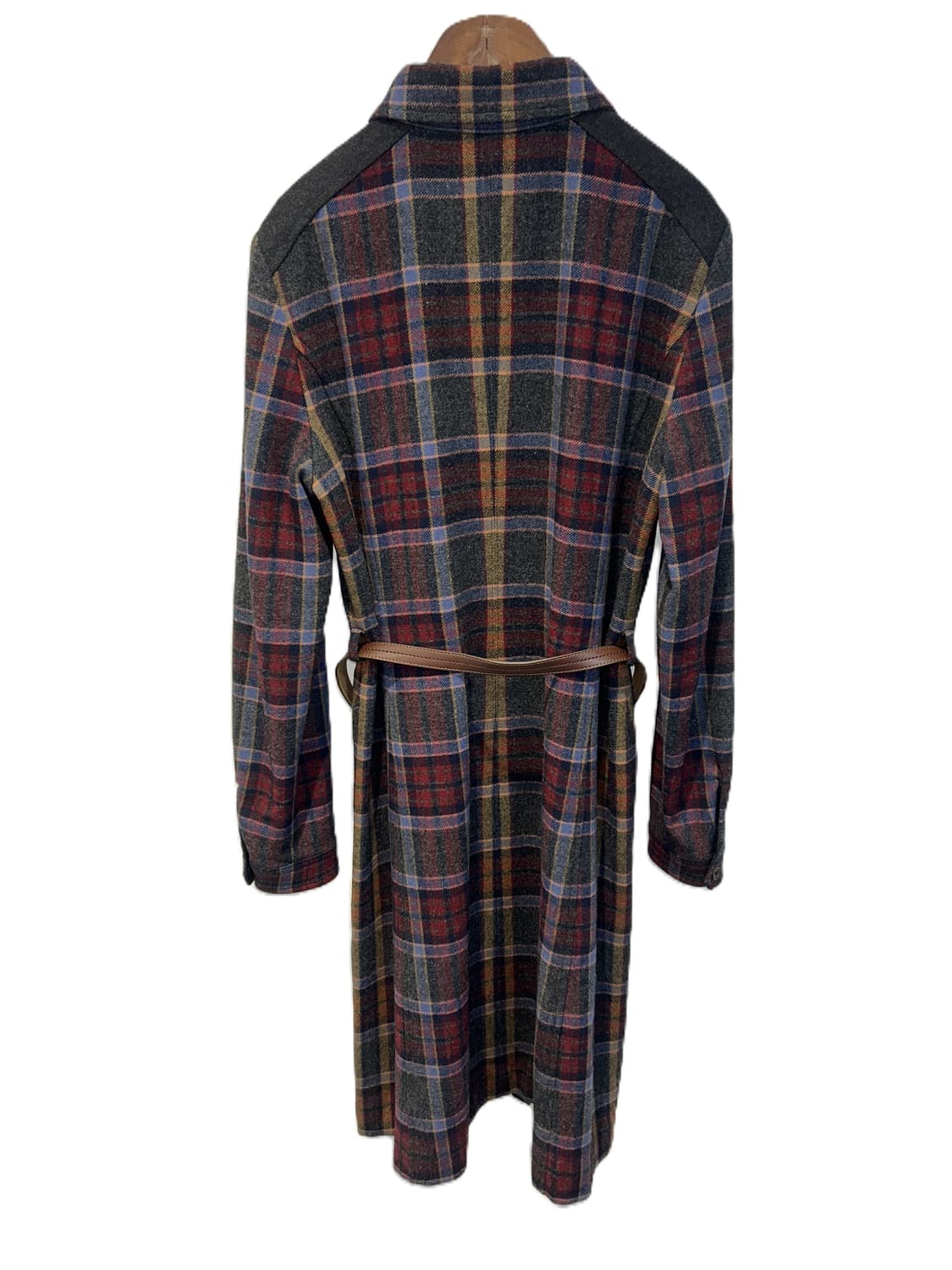 헤지스 체크 울 코트 상품이미지3