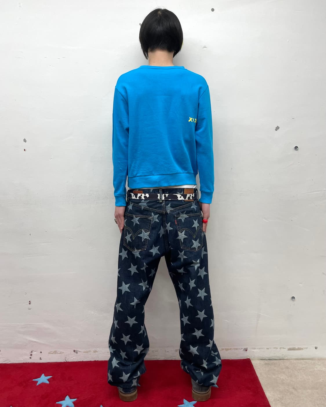 Baby Doll Crown Happy Blue Sweatshirt 상품이미지4
