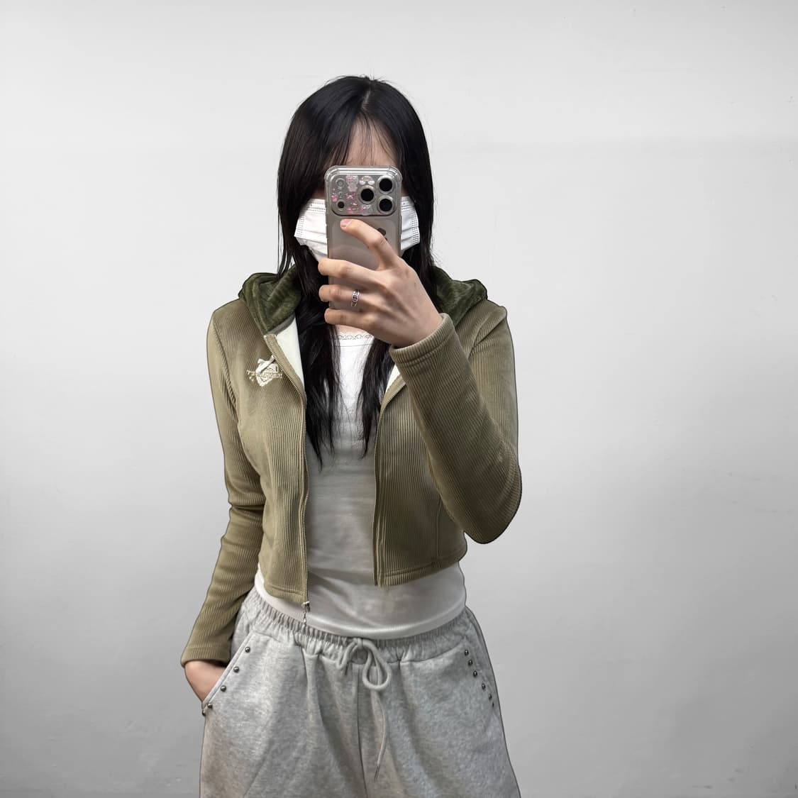 제로플래닛 Zeroplanet 세린 하트 후드집업 상품이미지1