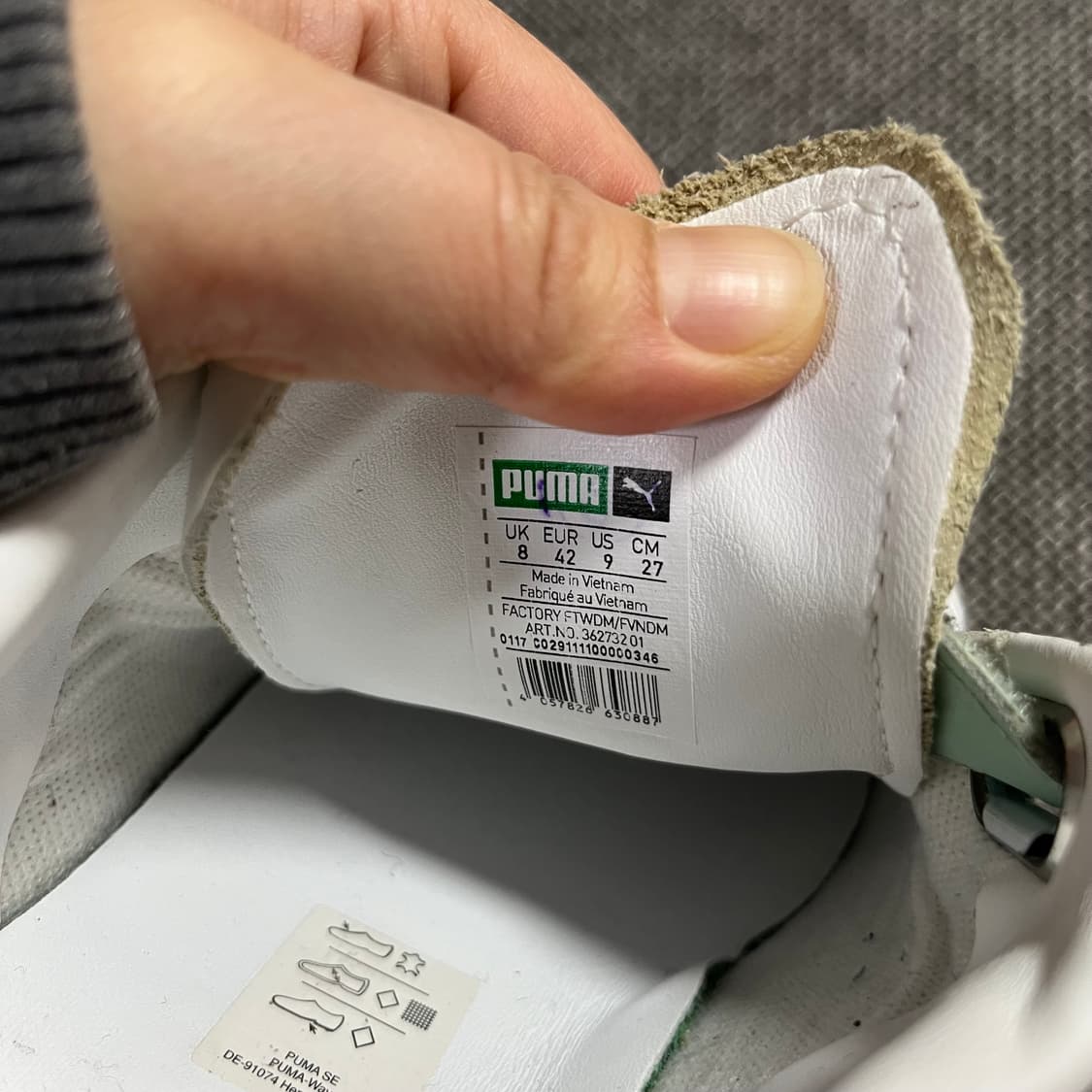 푸마 데일리페이퍼 화이트 스니커즈 270 상품이미지5