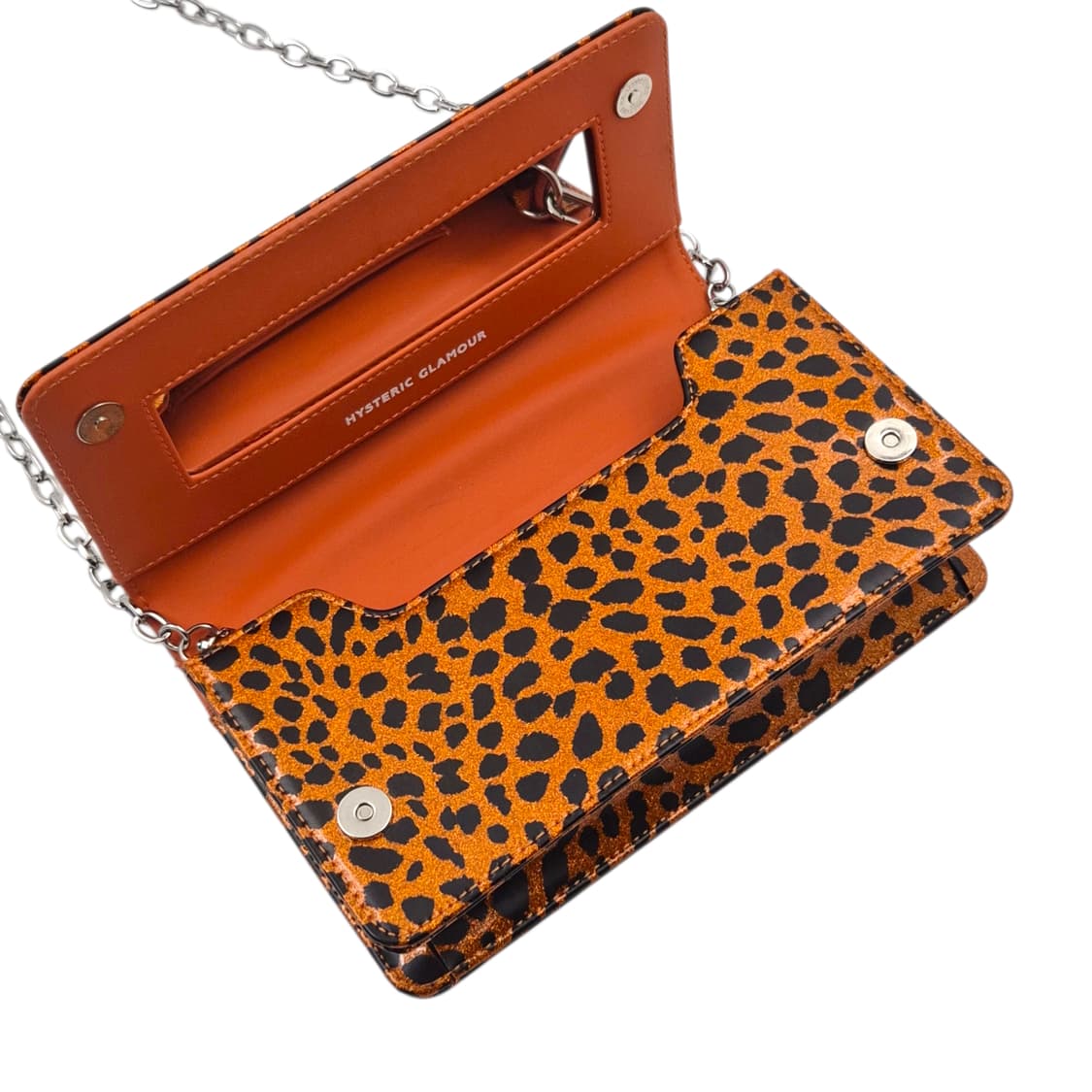 히스테릭글래머 레오파드 에나멜 크로스 숄더백 상품이미지4