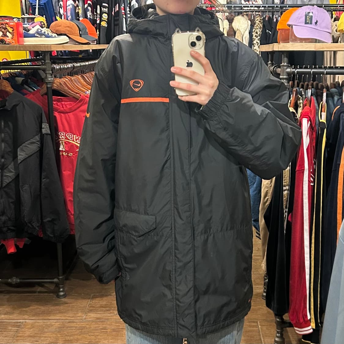 [HI]  나이키 하프 바람막이 패딩 블랙  상품이미지2