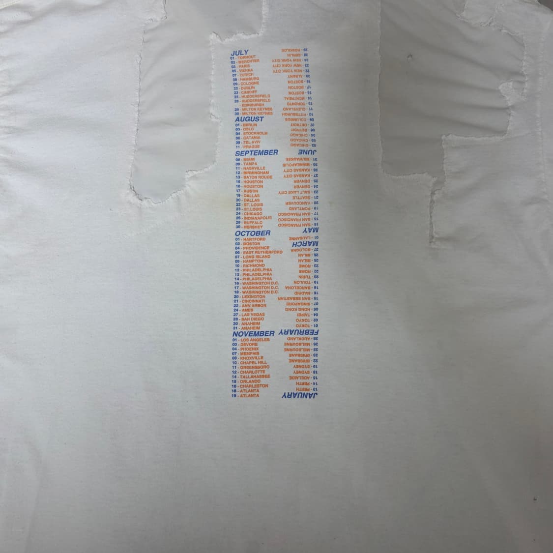 [L] 90s R.E.M Monster 몬스터 보로트래쉬드 빈티지 밴드티 상품이미지5