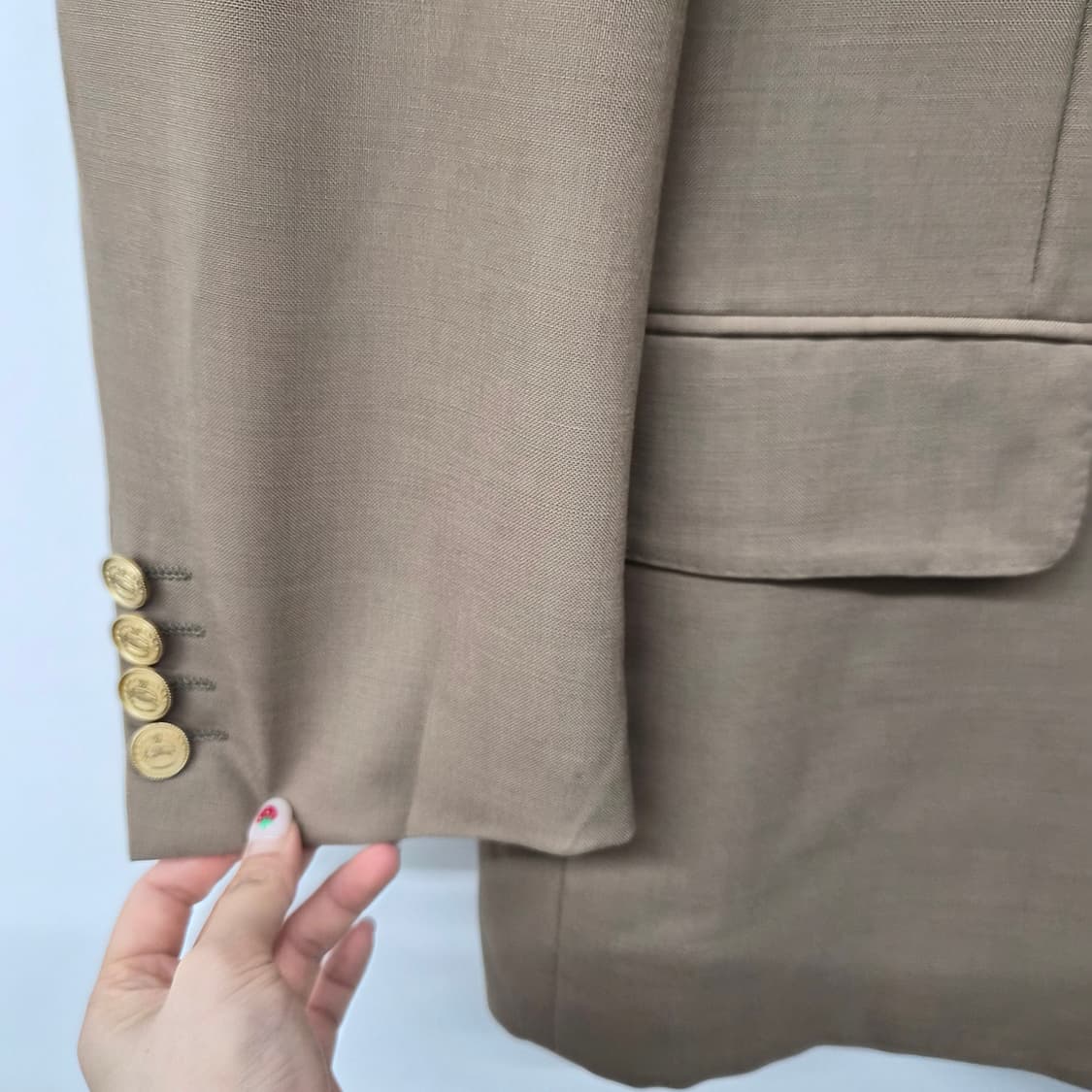 빈티지 버버리 더블 브레스트 블레이저 남녀공용 M 상품이미지4