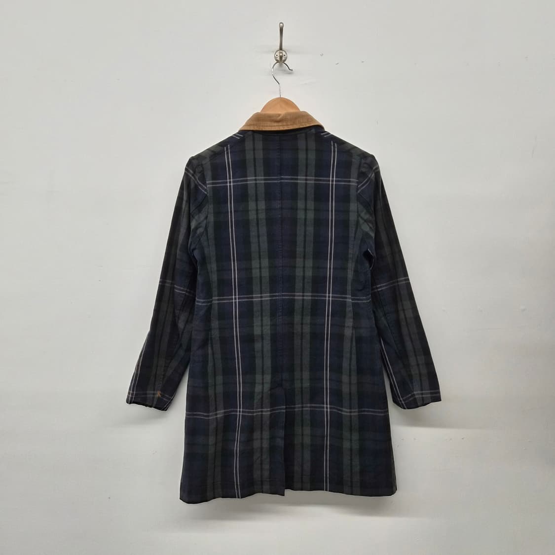 45RRPM 체크 코듀로이 카라 더블 코트 여성 S 상품이미지6