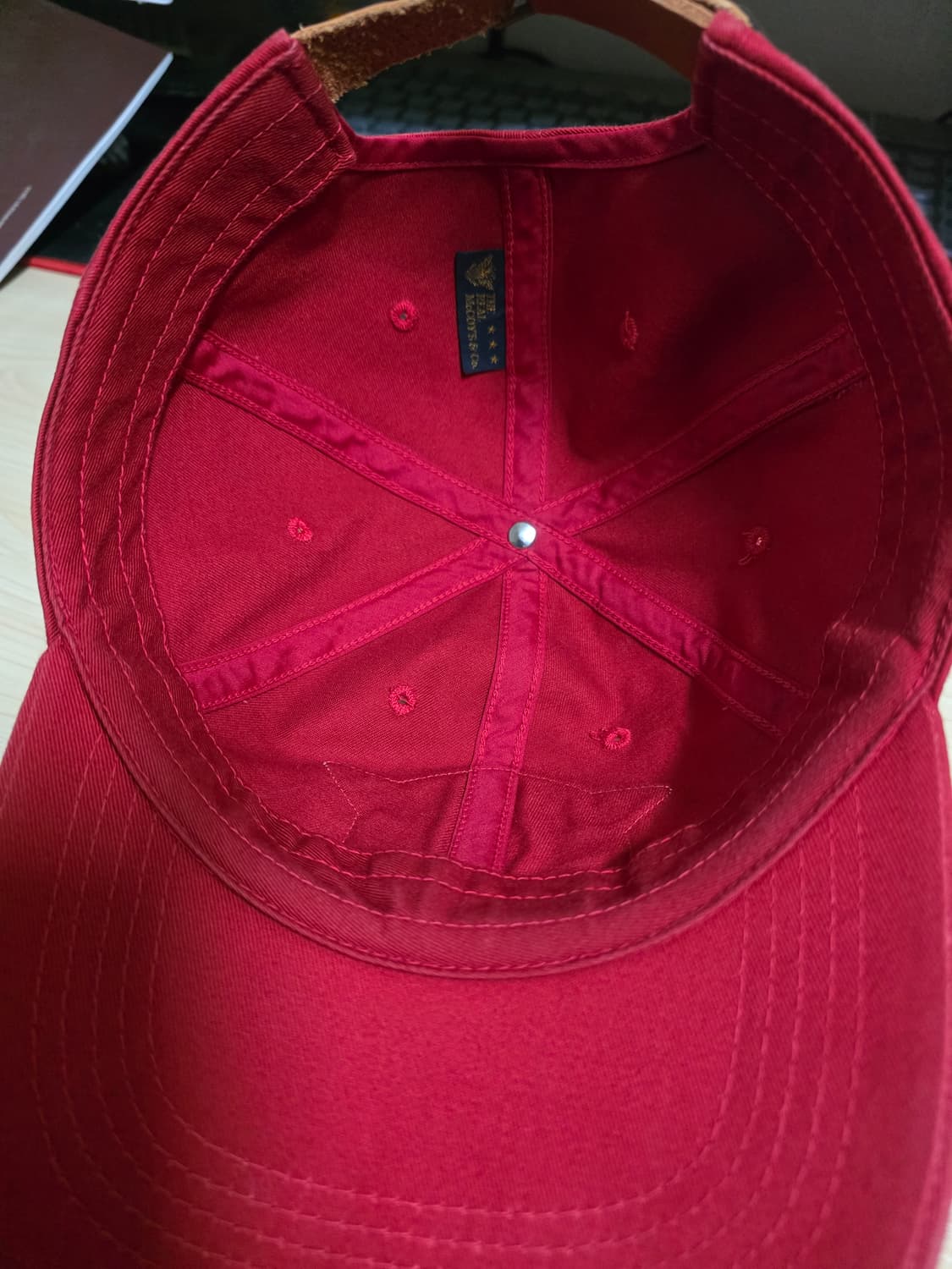 리얼맥코이 볼캡 레드 상품이미지3