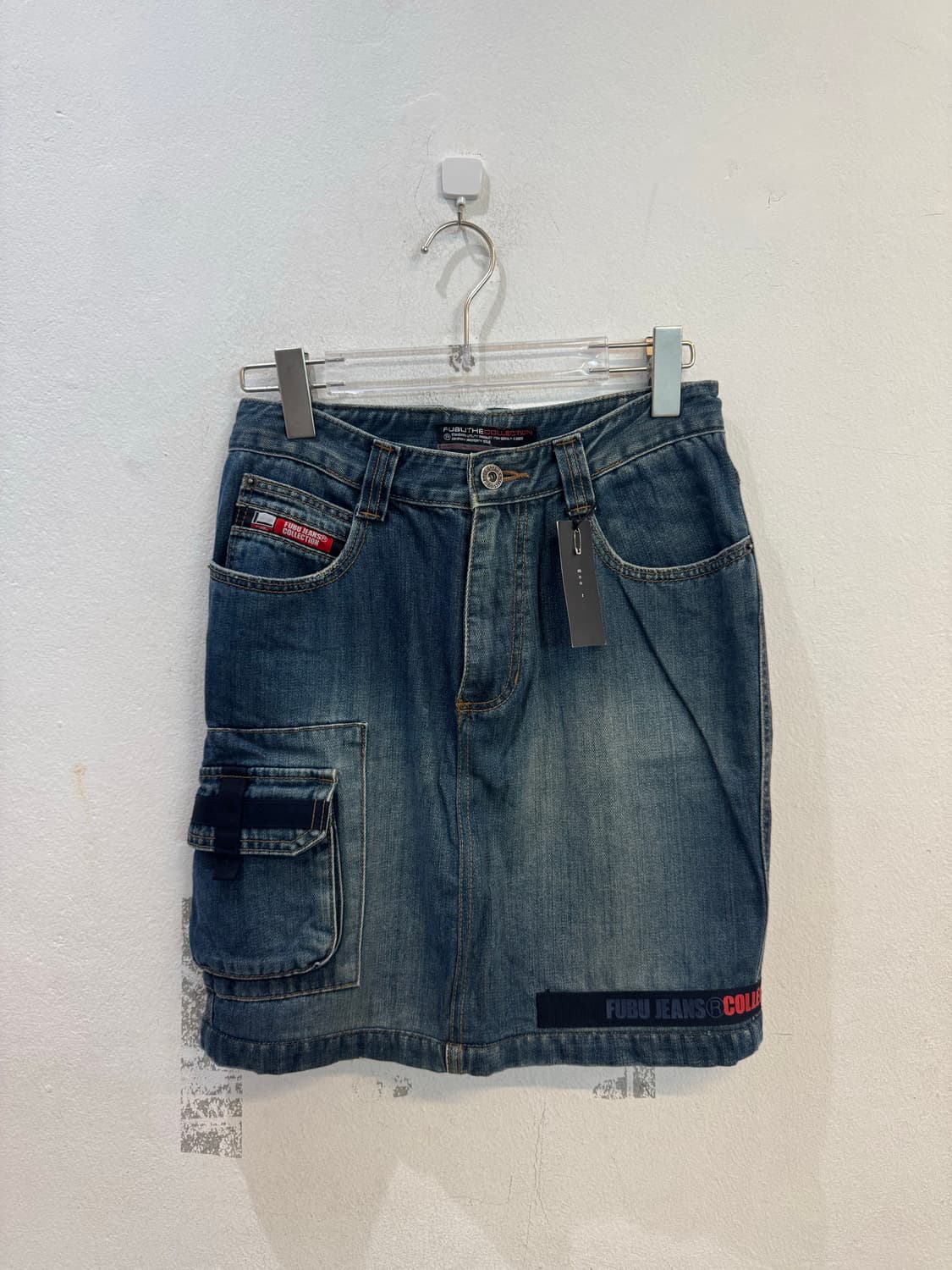 FUBU denim cargo mini skirt 상품이미지1