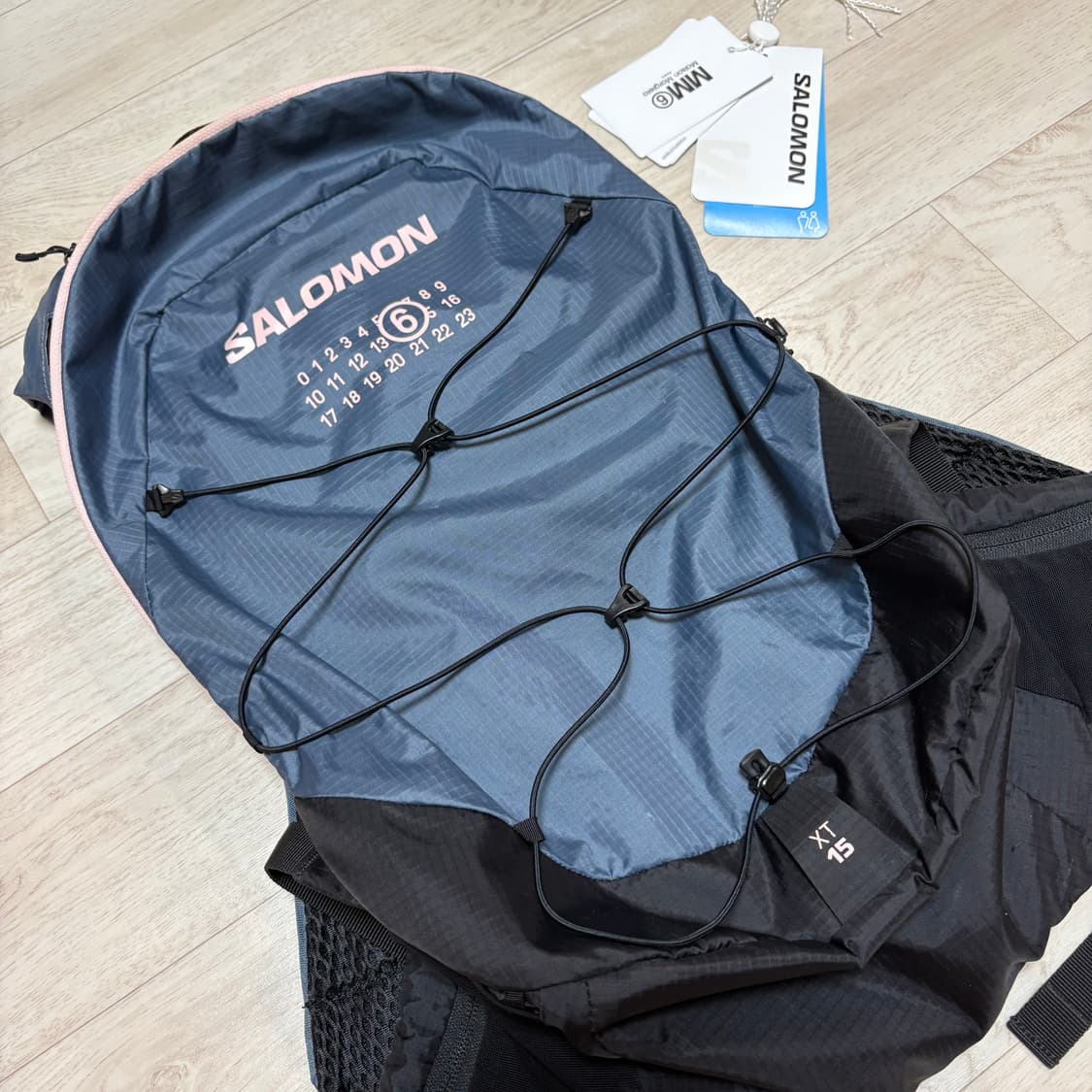 살로몬 MM6 메종 마르지엘라 XT-15 백팩 라이트블루 상품이미지2