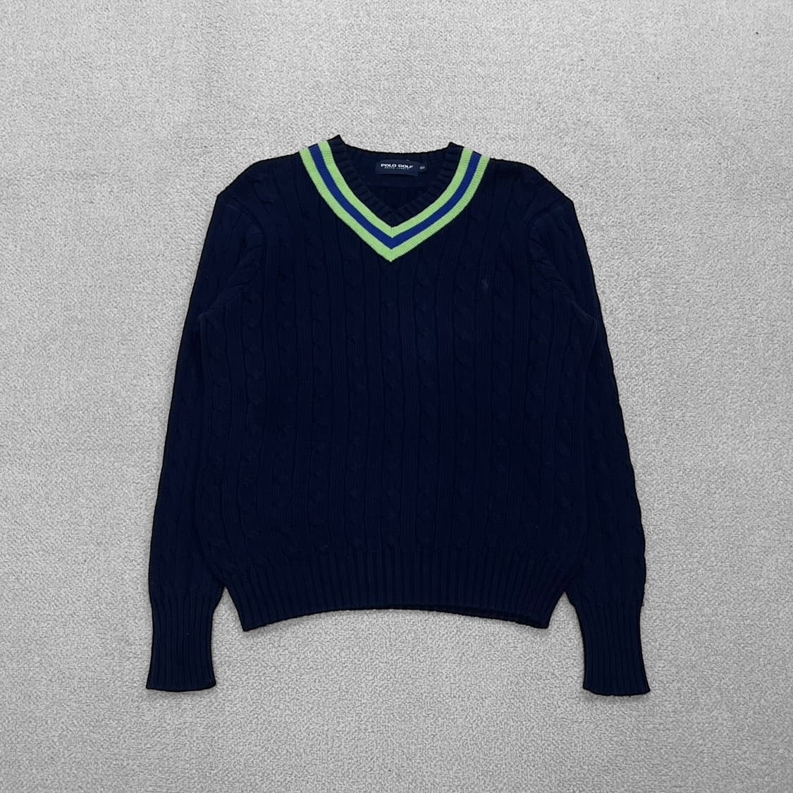 폴로 랄프로렌 포니 로고 크리켓 니트 네이비 상품이미지1