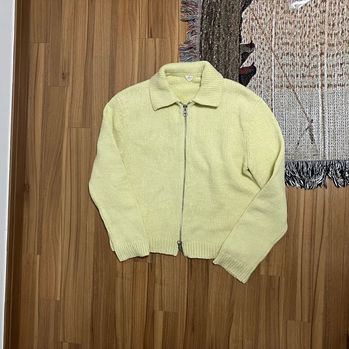 [M] 아르켓 청키 니트 집업 레몬 상품이미지1