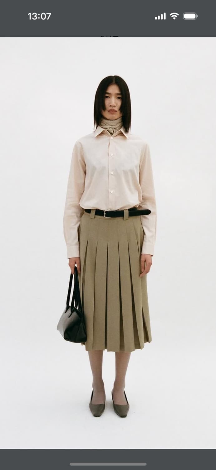 (새상품) Lfm Compact Cotton Shirt / Salmon 상품이미지5