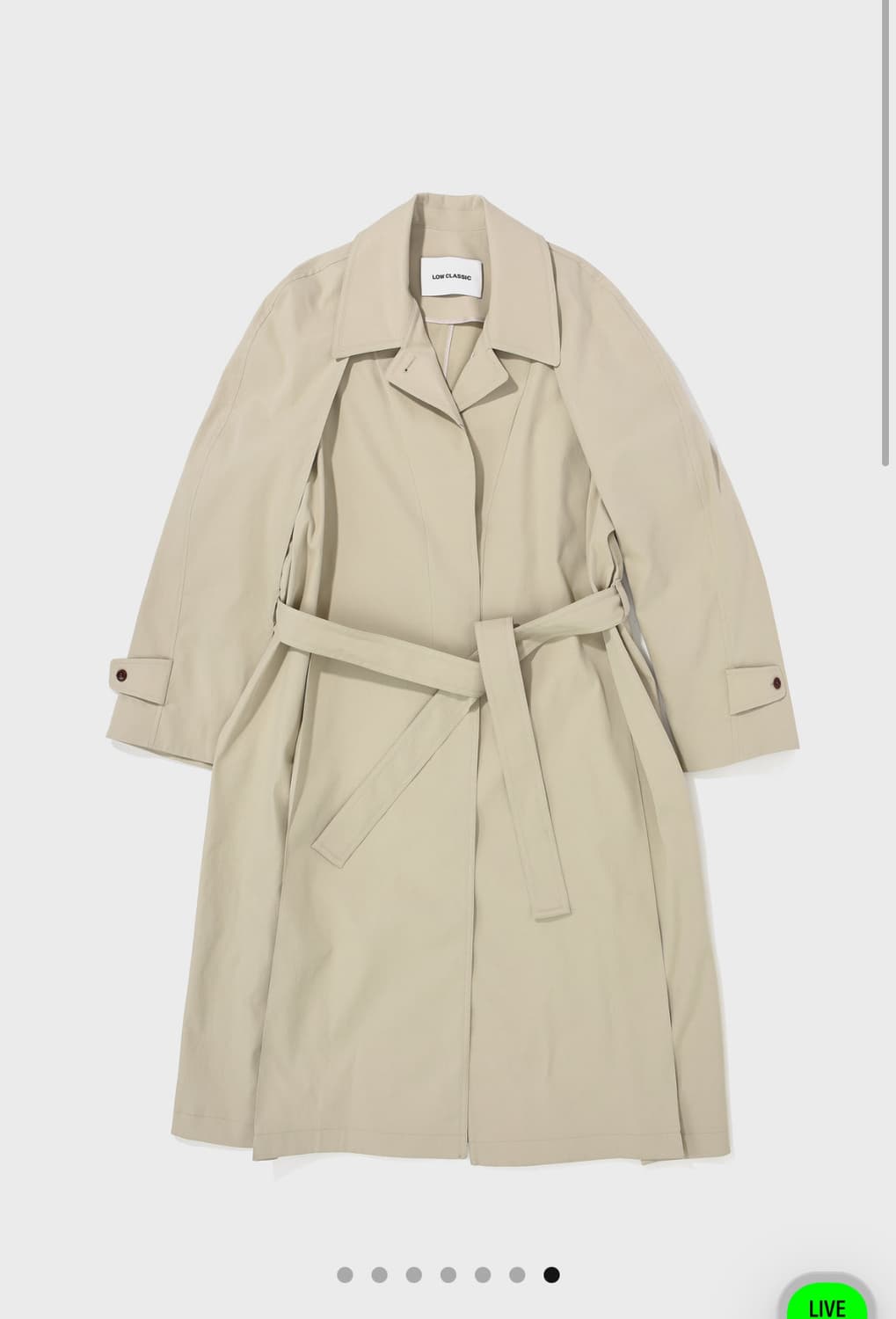 Low Classic Raglan Sleeve Trench Coat  상품이미지7