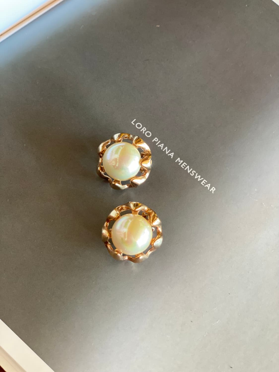 빈티지 플라워 펄 귀찌 귀걸이 상품이미지2