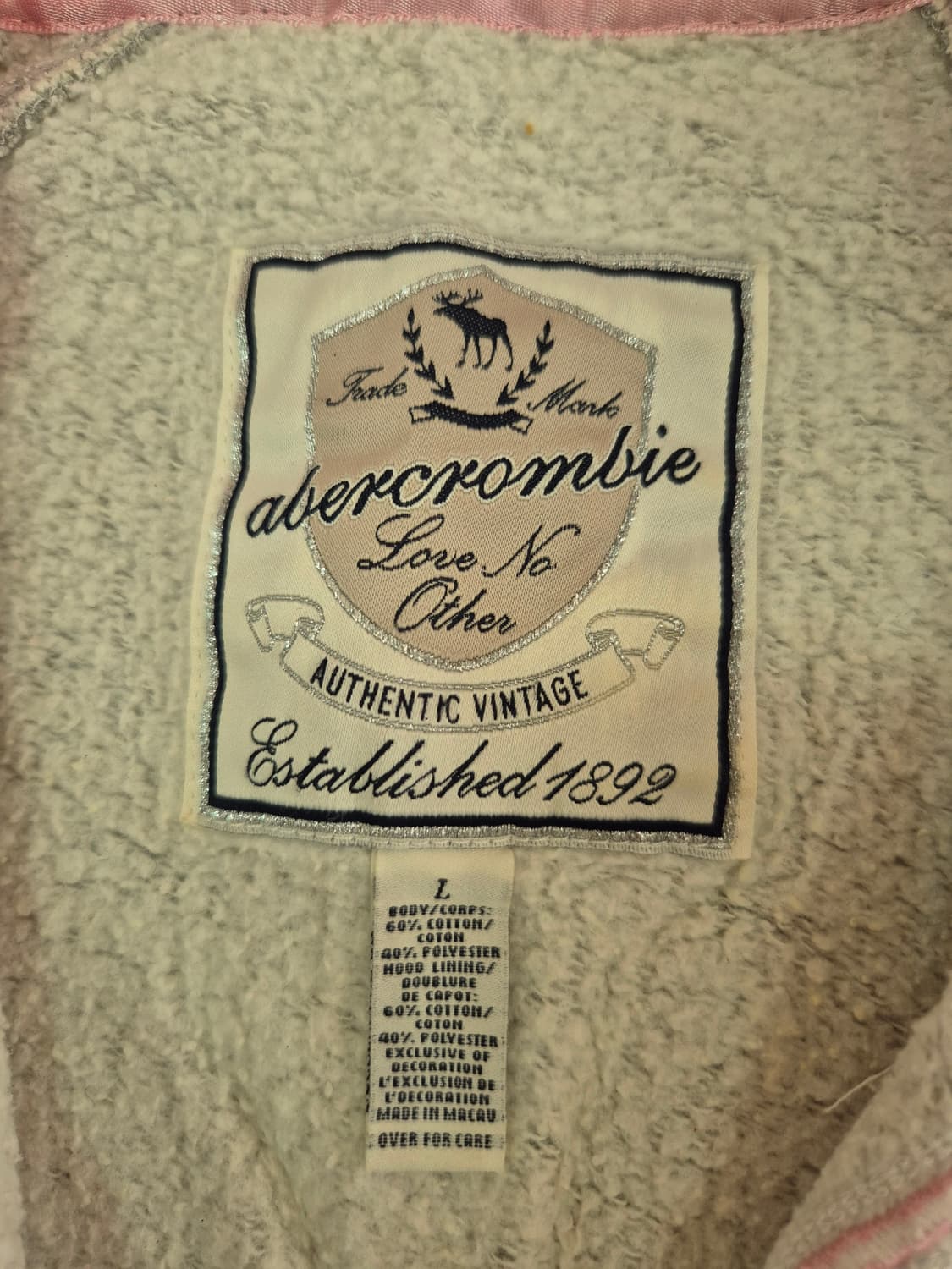 아베크롬비 기모 후드집업 상품이미지2