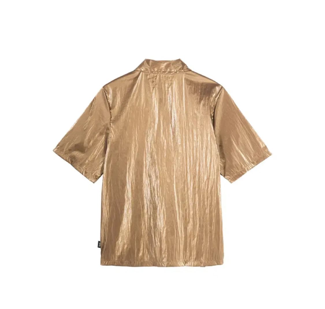 Stussy Shiny Button Down Bronze 상품이미지3